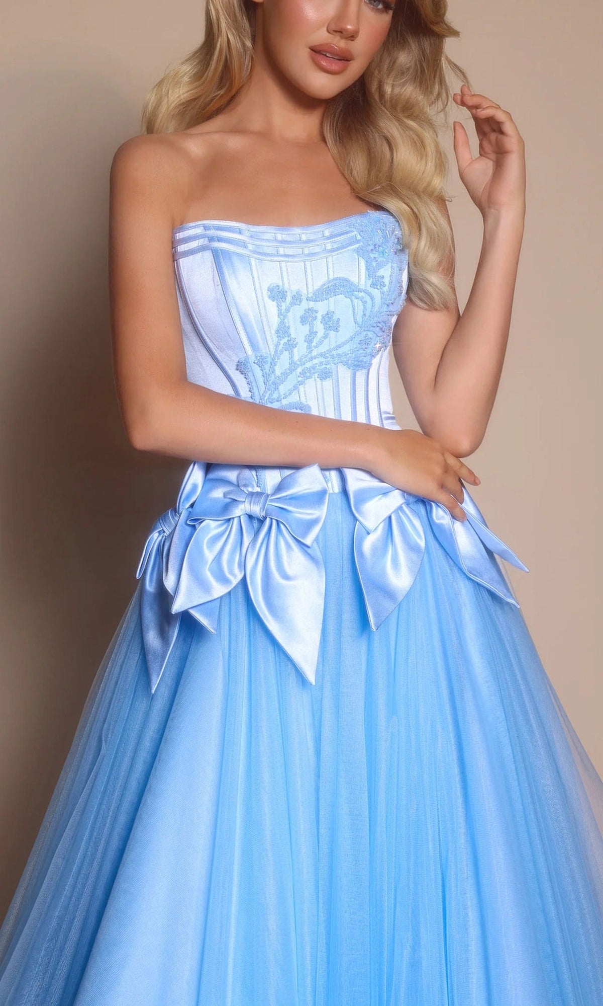 Portia and Scarlett PS26102 Bow Accent Ball Gown