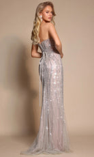 Portia and Scarlett PS26106 V-Neckline Jeweled Dress