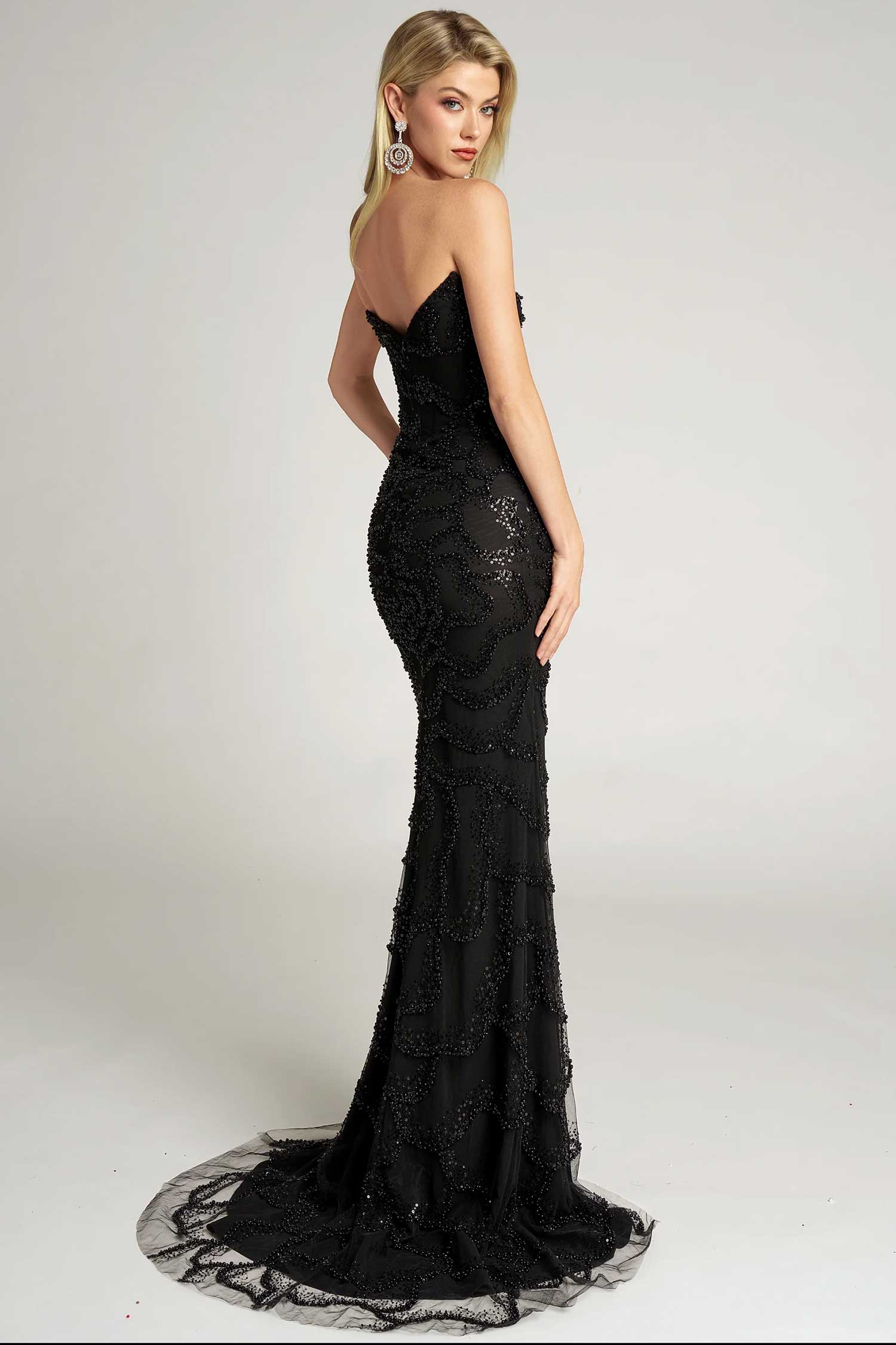 Portia and Scarlett PS26126 Strapless Plunging V-Neck Dress