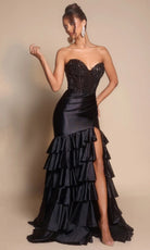 Portia and Scarlett PS26141 Tiered Trumpet Dress