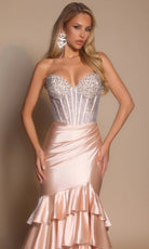 Portia and Scarlett PS26141 Tiered Trumpet Dress