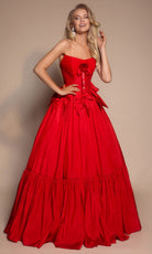 Portia and Scarlett PS26148 - Tiered Hem Scoop Neck Ballgown
