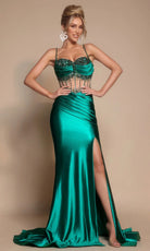 Portia and Scarlett PS26158 Sleeveless Corset Dress