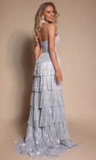 Portia and Scarlett PS26198 Halter Tiered Dress