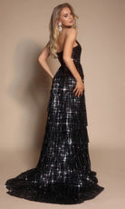 Portia and Scarlett PS26198 Halter Tiered Dress