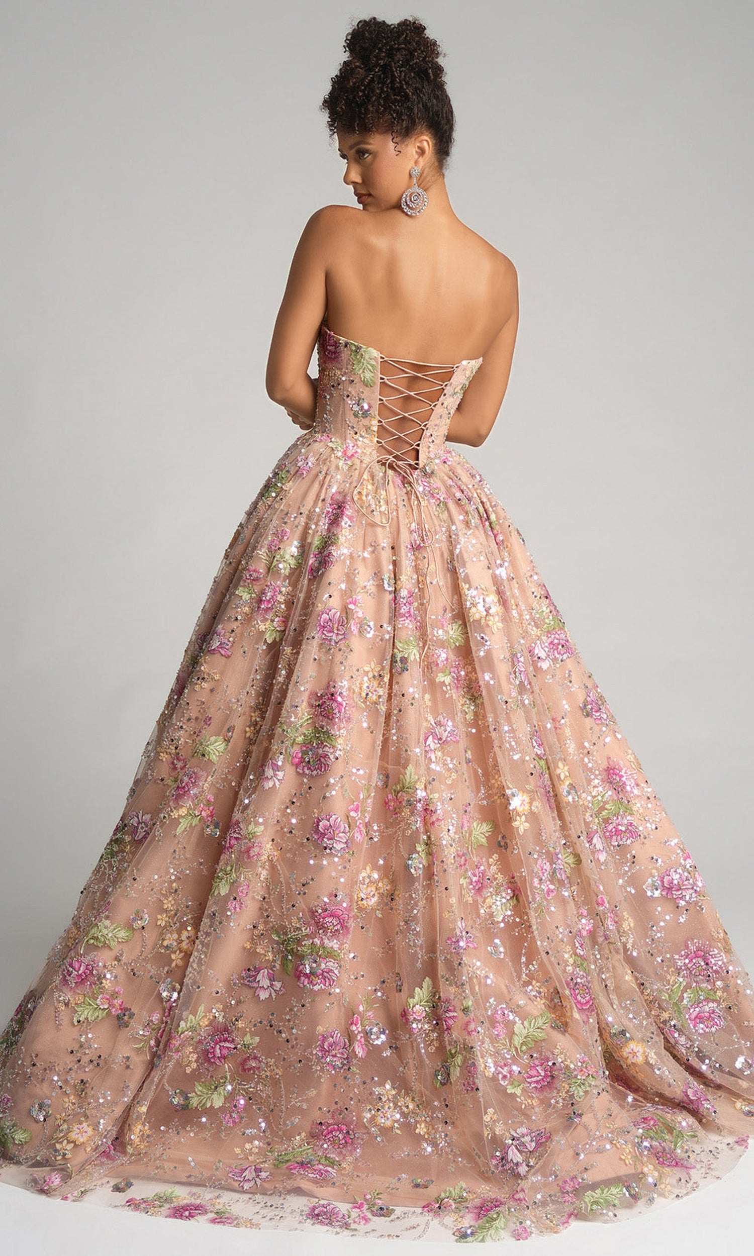 Portia and Scarlett PS26215 - Floral Sweetheart Neck Ballgown