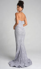 Portia and Scarlett PS26223 - Straight Neck Floral Lace Prom Gown