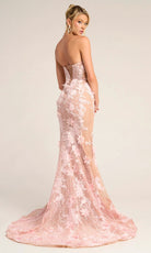 Portia and Scarlett PS26248 - Floral Bodice Plunge Sweetheart Dress