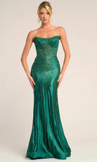 Portia and Scarlett PS26250 - Scoop Neckline Illusion Beaded Gown