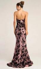 Portia and Scarlett PS26302E - Floral Detail Straight Across Prom Gown