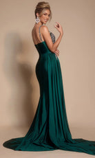 Portia and Scarlett PS26304E - Spaghetti Strap Beaded Applique Dress