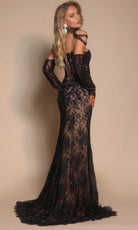 Portia and Scarlett PS26311E - Beaded Lace Sweetheart Dress With Slit - Silhouette Dresses