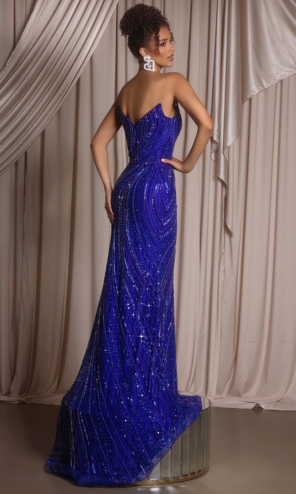Portia and Scarlett PS26412C - Beaded Hourglass Prom Evening Dress - Silhouette Dresses