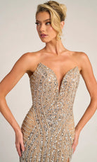 Portia and Scarlett PS26424C - Deep Sweetheart Sparkle Sheath Dress