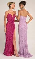 Portia and Scarlett PS26424C - Deep Sweetheart Sparkle Sheath Dress