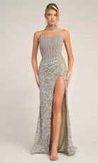 Portia and Scarlett PS26430C - Scoop Neck Strapless Embellished Dress