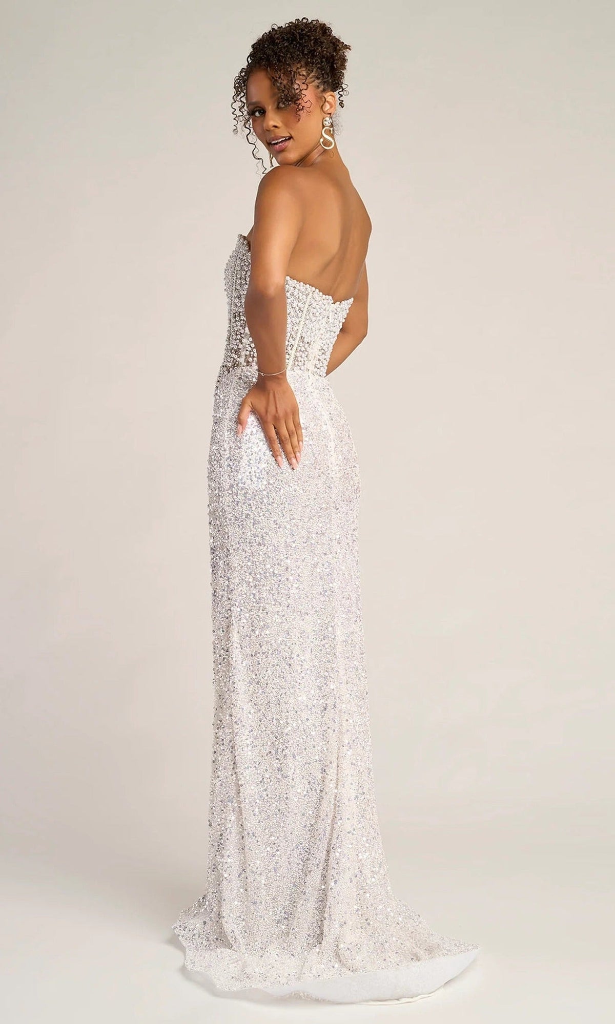 Portia and Scarlett PS26432C - Beaded Corset Sweetheart Prom Dress