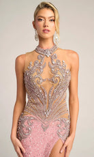 Portia and Scarlett PS26436C - Illusion Bodice High Neck Gown - Silhouette Dresses
