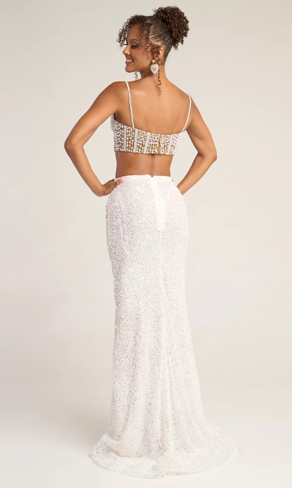 Portia and Scarlett PS26453C - Two-Piece Sparkle Sheath Evening Dress - Silhouette Dresses