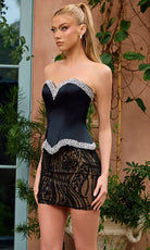 Portia and Scarlett PS26716 - Embellished Trim Sweetheart Sheath Dress - Silhouette Dresses