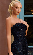 Portia and Scarlett PS26737 - Strapless A-Line Dress with 3D Florals