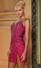 Portia and Scarlett PS26804C - Sweetheart Party Dress with Slit