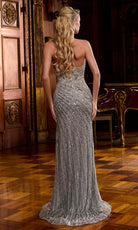 Portia and Scarlett PS26851C - Halter Neck Beaded Evening Gown