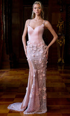 Portia and Scarlett PS26911E - Floral Skirt Sleeveless Evening Gown
