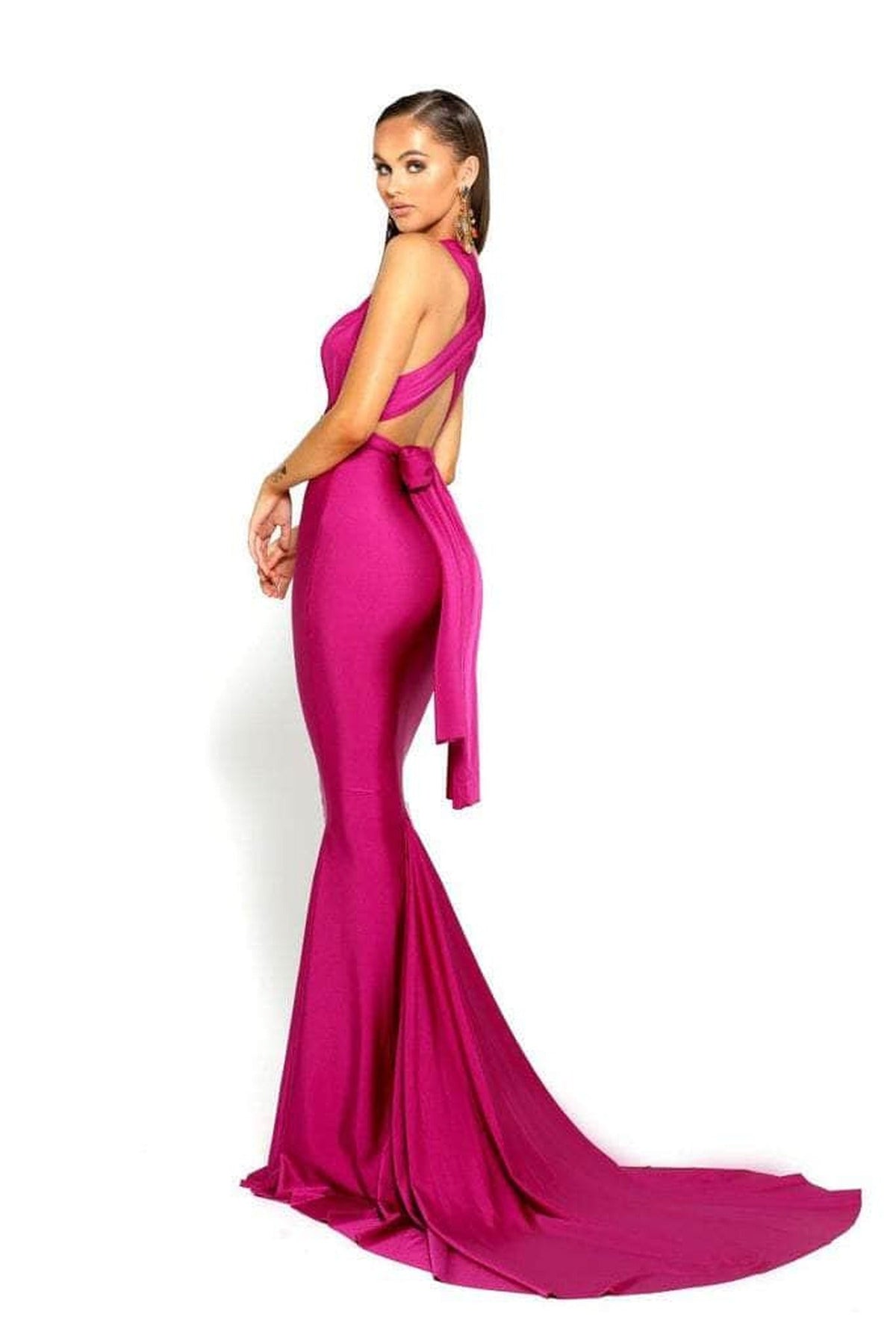 Portia and Scarlett PS6110 - Plunging Neck Sheath Formal Dress