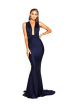 Portia and Scarlett PS6110 - Plunging Neck Sheath Formal Dress