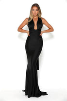 Portia and Scarlett PS6110 - Plunging Neck Sheath Formal Dress