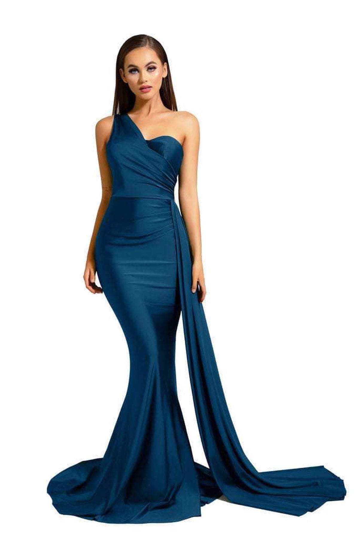 Portia and Scarlett - PS6321 One Shoulder Fitted Evening Gown