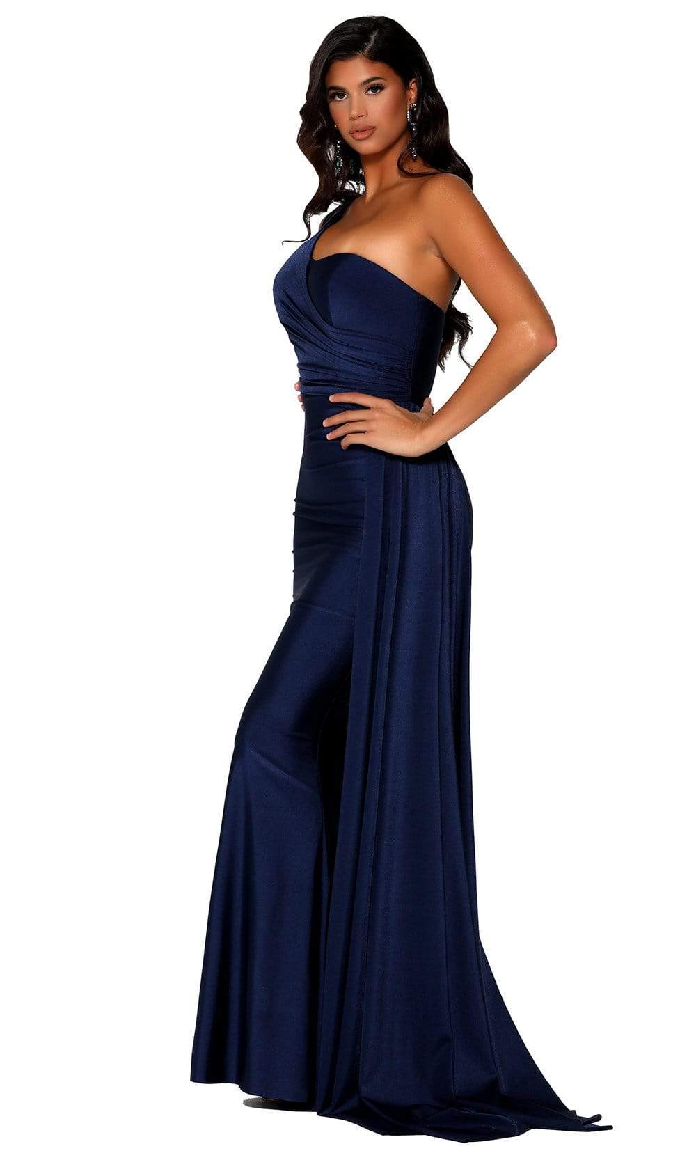 Portia and Scarlett - PS6321 One Shoulder Fitted Evening Gown - view 9