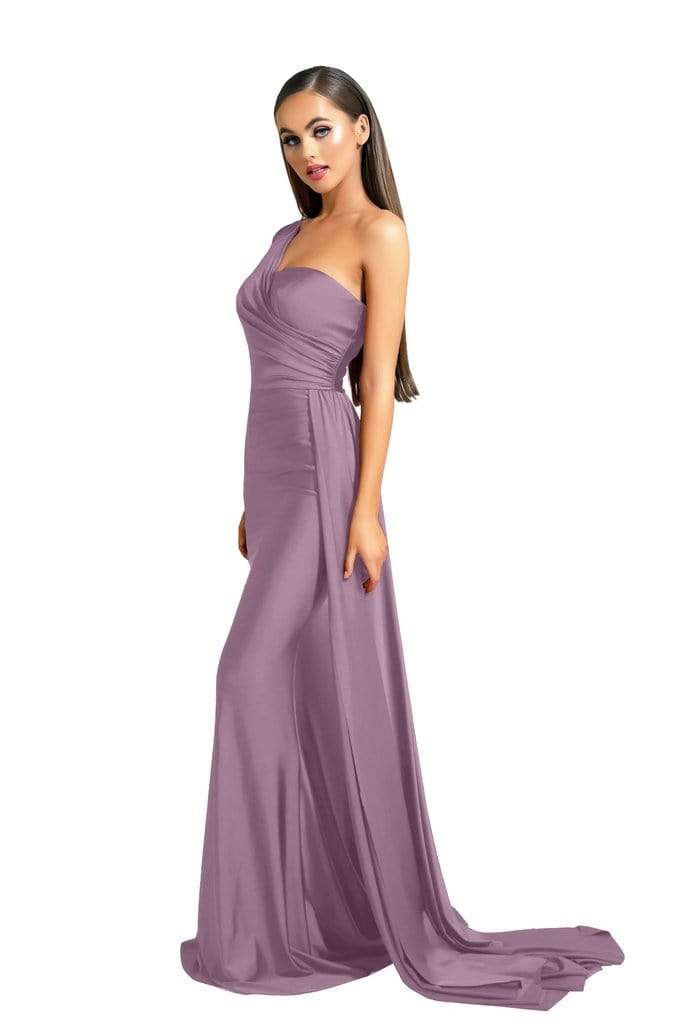 Portia and Scarlett - PS6321 One Shoulder Fitted Evening Gown - view 15