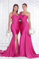 Portia and Scarlett - PS6339 Sleeveless V-Neck Simple Prom Mermaid Gown - Silhouette Dresses