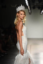 Portia and Scarlett - PS6826 V Neck Feathered Dress - view 8