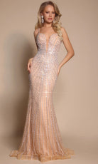 Portia and Scarlett XO019 Plunging Sweetheart Dress