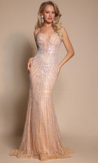 Portia and Scarlett XO019 Plunging Sweetheart Dress