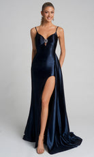 Portia and Scarlett XO037 - Jewel Accent Spaghetti Strap Dress