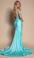 Portia and Scarlett XO039 - Lace Applique Illusion Corset Dress