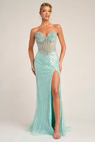 Portia and Scarlett XO057 Strapless Beaded Dress