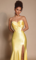 Portia and Scarlett XO066 - Pleated Bust Sweetheart Fitted Gown