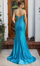 Portia and Scarlett XO070 - Beaded Corset Prom Dress with Slit