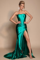 Portia and Scarlett XO071 - Strapless Straight Neck Gown