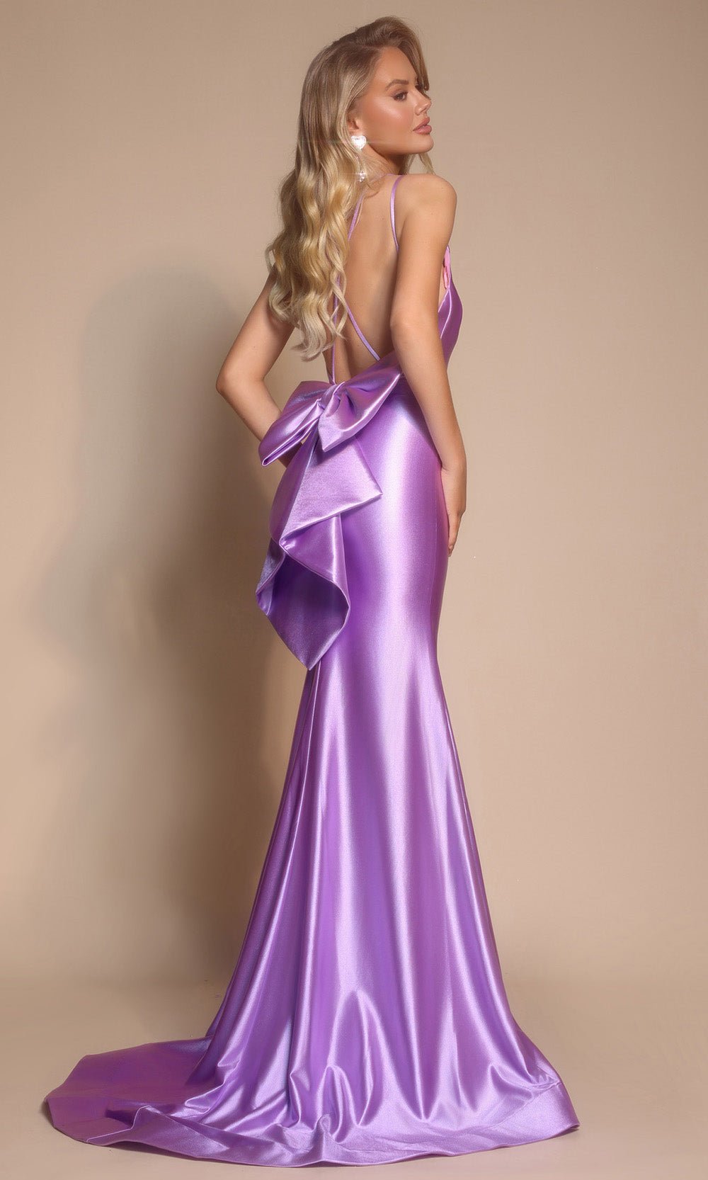 Portia and Scarlett XO095 - Illusion Plunging V-Neck Evening Gown - Silhouette Dresses