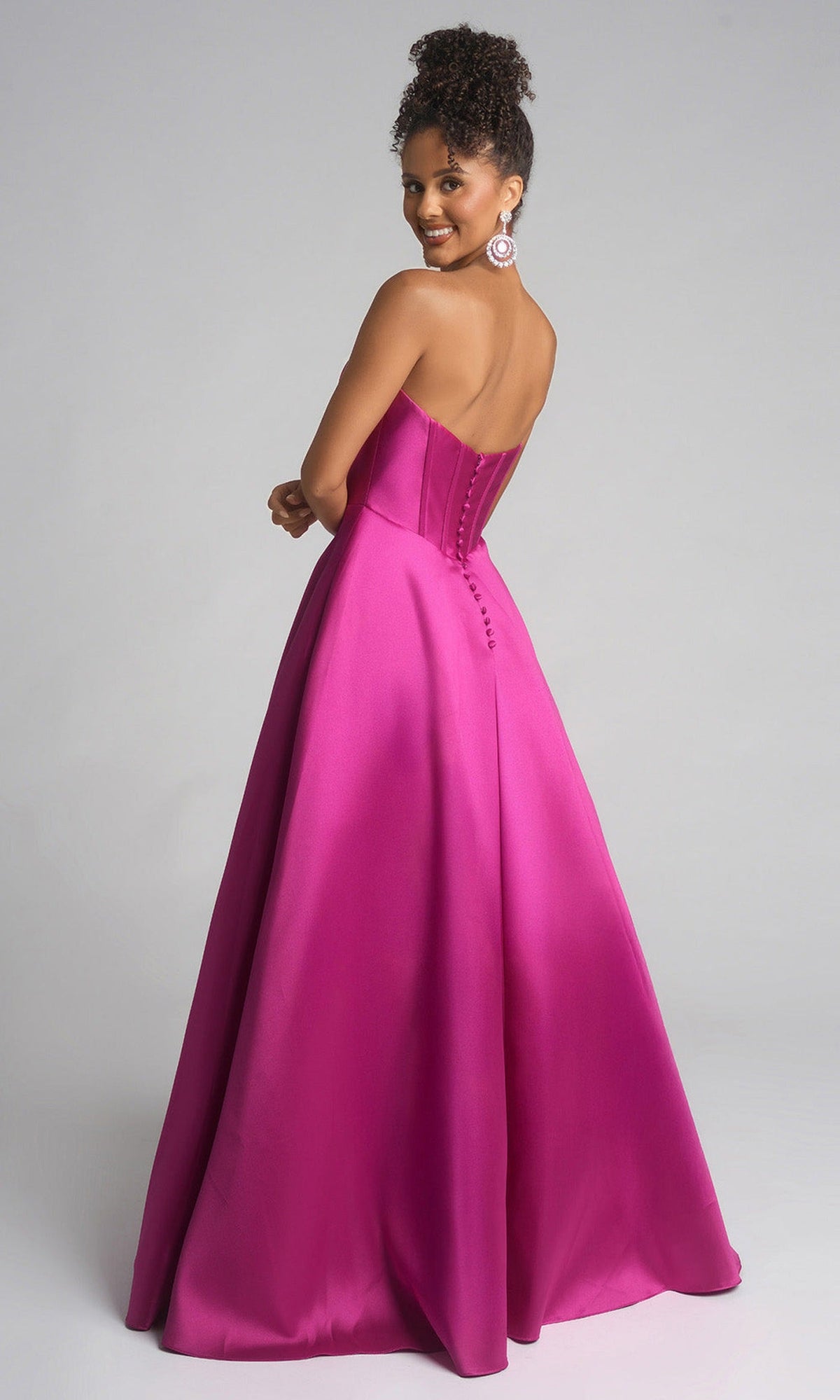 Portia and Scarlett XO124 - Strapless Corset Bodice A-Line Gown