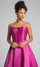 Portia and Scarlett XO124 - Strapless Corset Bodice A-Line Gown