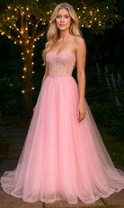 Portia and Scarlett XO163 - Embellished Corset Tulle Prom Dress