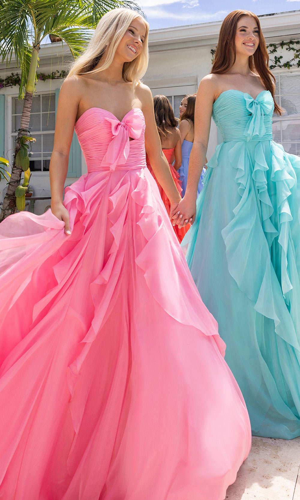 Portia and Scarlett XO170 - Sweetheart Ruffle Pastel Prom Gown - Silhouette Dresses