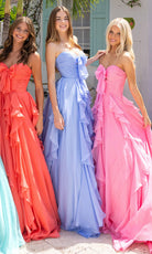 Portia and Scarlett XO170 - Sweetheart Ruffle Pastel Prom Gown - Silhouette Dresses
